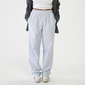 Djerf Avenue Breezy Pants Blue Stripe